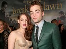 Kristen Stewartová a Robert Pattinson na premiée filmu Rozbesk - 2. ást (Los...