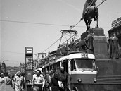 A do prosince 1980 jezdily tramvaje T3 i po Václavském námstí. 