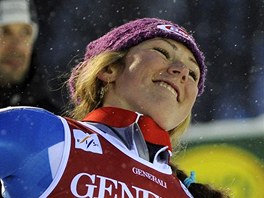 Sedmnctilet americk sjezdaka Mikaela Shiffrinov skonila ve slalomu SP v