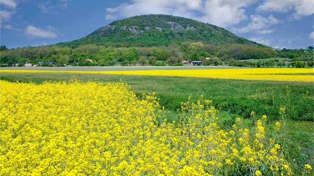 Hora Říp. Národní kulturní památka ležící v Polabí, nejúrodnější oblasti republiky. 