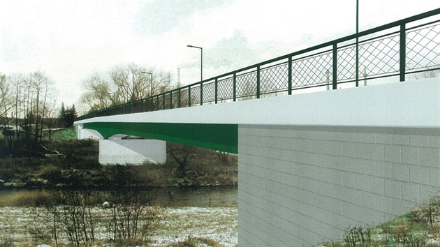 Stavba novho mostu na Jaten td v Plzni. 