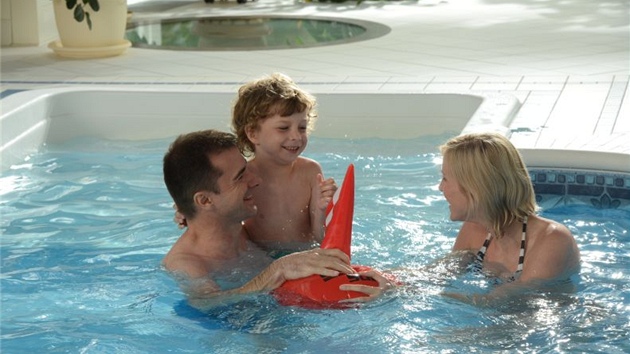 Vnitřní bazén si můžete užívat po celý rok.
