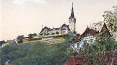 Svah pod V�tru�í na historické pohlednici.