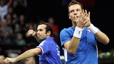 DOKÁZALI JSME TO! Radek tpánek a Tomá Berdych udolali ve tyhe panlský...