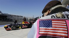 V AMERICE. Sebastian Vettel vyráí k úvodnímu tréninku Velké ceny USA formule 1.