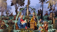 Nejv�t�ím lákadlem je betlém Josefa Baslera z Nové Vsi u Chrastavy. M��í o�t