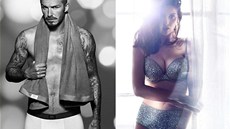 David Beckham a Laetitia Casta v reklamě pro H&M (2012)