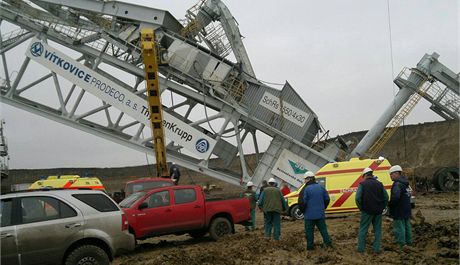 Havárie se stala pi oprav nosných lan.