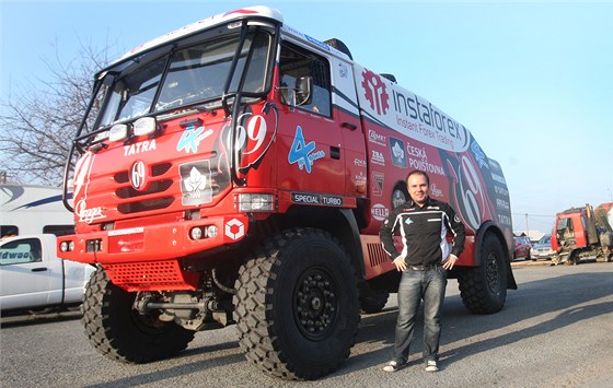 Ale Loprais s Princeznou 69, tedy autem, s kterým pojede Dakar 2013.