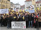 Protest slovenských uitel v Bánské Bystrici (26. listopadu 2012)