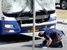 Výbuch náloe v autobusu v centru Tel Avivu zranil 15 lidí. (21. listopadu