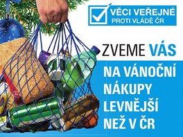 Vci veejn slibuj lidem zjezdy za levnmi potravinami a pedvnonmi