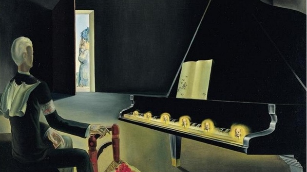 Salvador Dal: Hallucination partielle. Six images de Lnine sur un piano (1931) 

