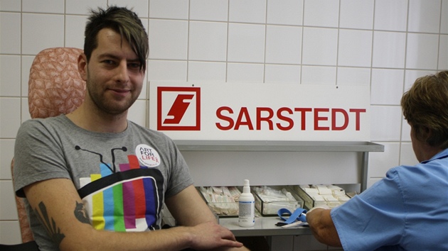 Michal Faitl z kapely Mandrage na testech HIV