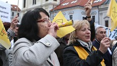 Protest slovenských uitel v Bánské Bystrici (26. listopadu 2012)