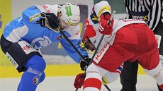 BULY. Plze�ský Pavel Ka�pa�ík (vlevo) a Ale� Kotalík z �eských Bud�jovic na