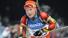 Biatlonista Ond�ej Moravec dovedl smí�enou �tafetu v závod� SP ve �védském