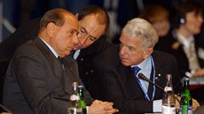 Summit NATO v Praze. Italský premiér Silvio Berlusconi(2002)