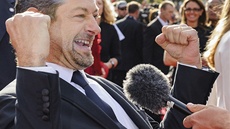 Herec Andy Serkis, filmový Glum, na premiée filmu Hobit: Neoekávaná cesta