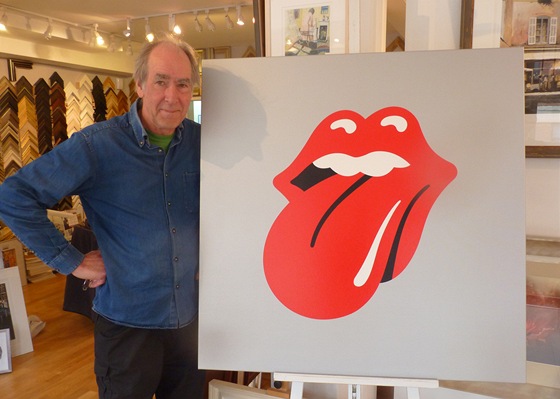 John Pasche u svého návrhu pro Rolling Stones
