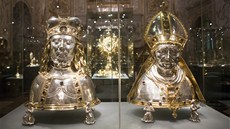 Svatovítský poklad je vystavený v kapli svatého Kíe na Praském hrad.