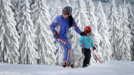 Skiareály v Jeseníkách zvou na Velikononí lyování ve výborných snhových podmínkách. (Ilustraní snímek)