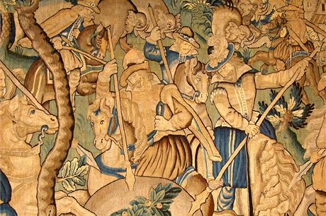 Vzácná tapiserie je souástí soukromé sbírky manelského páru z Valaska, který