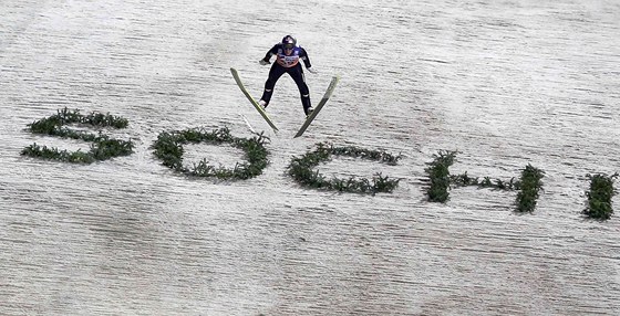 Rakouský skokan na lyích Gregor Schlierenzauer na budoucím olympijském mstku