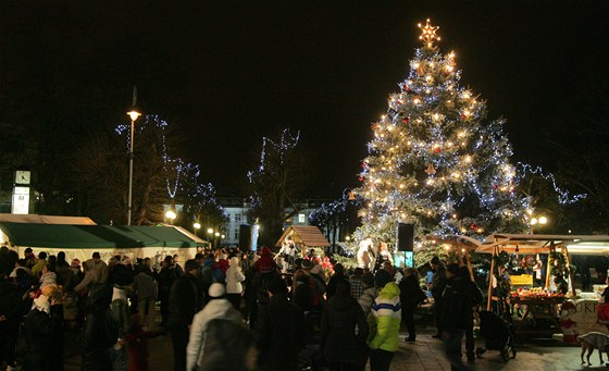 Vánoční trhy v Karlových Varech.
