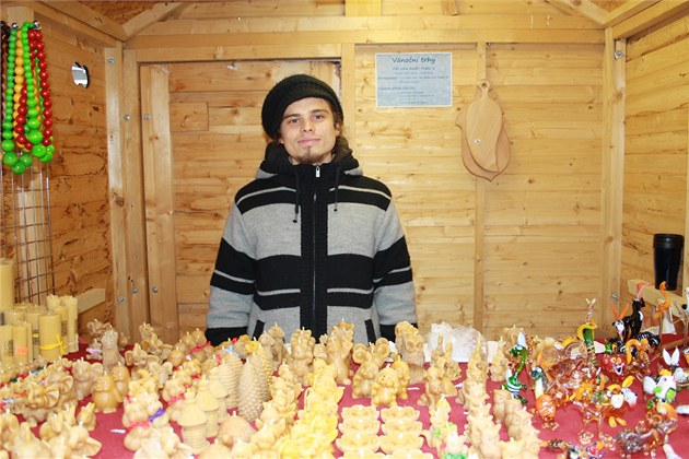 U Tomáše Kodra můžete koupit zboží na trzích na Andělu.