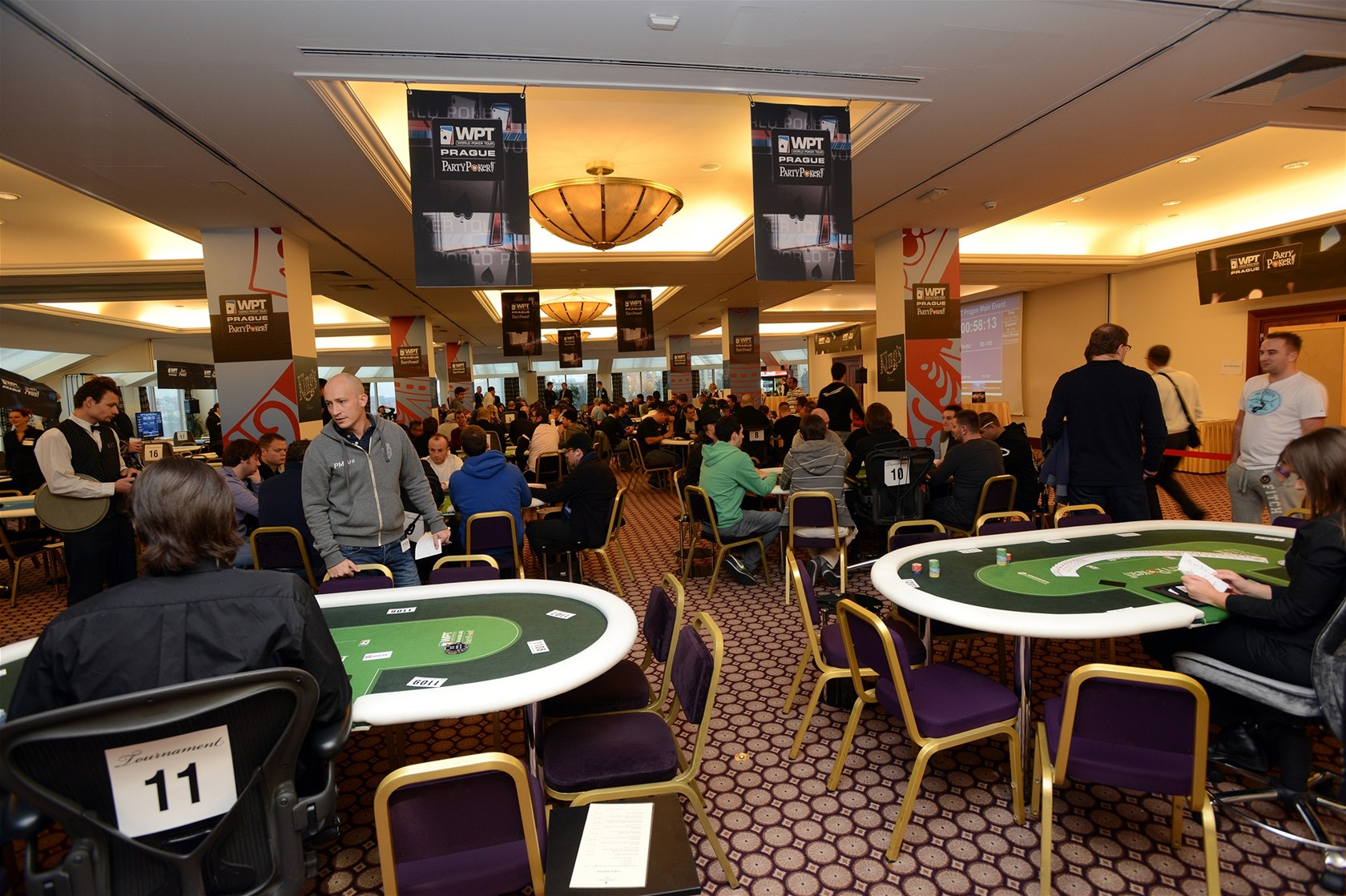 WPT 2012. V pond�lí v Praze za�al presti�ní turnaj World Poker Tour, po�adatelé