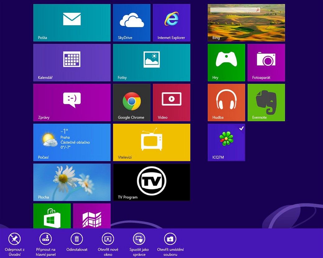 Nové rozhraní má z�stat i ve Windows Blue