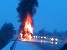 K dopravní nehod dolo na 66. kilometru dálnice D8 mezi Teplicemi a Ústím nad