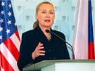 éfka americké diplomacie Hillary Clintonová se v Praze setkala s ministrem