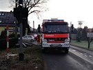 Dopravní nehoda osobního auta a vlaku u Dolního Beneova.