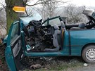 Tragická nehoda seatu u Chottova na Mladoboleslavsku