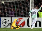 Hooper z Celtiku práv dal gól do sít moskevského Spartaku