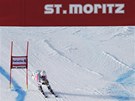 Viktoria Rebensburgová pi obím slalomu ve Svatém Moici