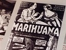 Tento plakát ze 30. let minulého století varuje ped kouením marihuany. Nebyl...