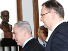 Izaelský premiér Benjamin Netanjahu přijel do Prahy poděkovat za to, že Česká