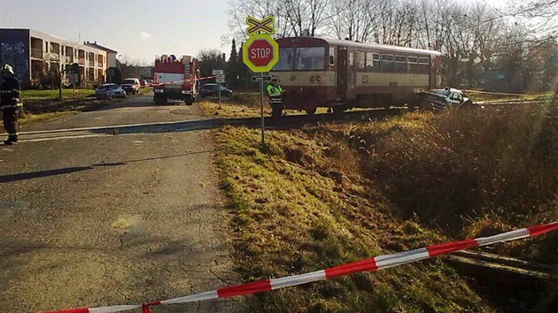 Nehoda na elezninm pejezdu v Lp na Havlkobrodsku