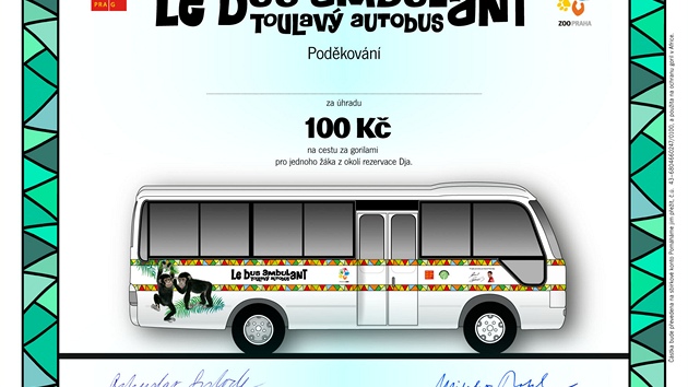 Pamtn list pro ty, kdo pmo v prask zoo daruj na projekt Toulav autobus 100 K.
