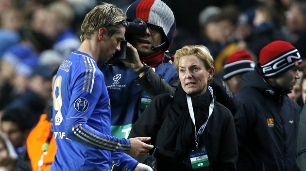 Fernando Torres, tonch Chelsea, odchz ze hit po zpase Ligy mistr s Nordjaellandem.
