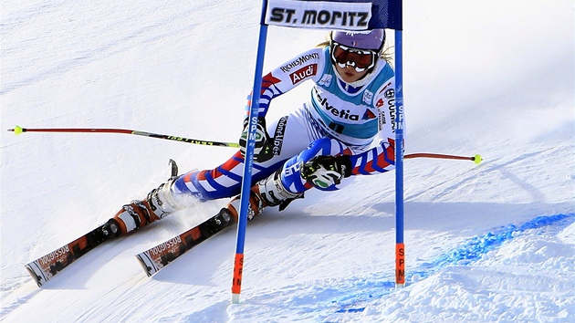 Tessa Worleyov pi obm slalomu ve Svatm Moici
