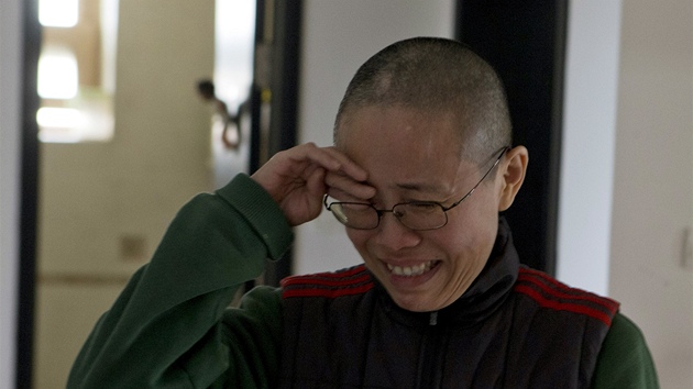 Liou Sia, manželka čínského disidenta Liou Siao-poa, byla v šoku, když se k ní pod dvou letech v domácím vězení dostali novináři. 