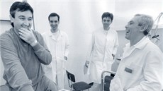 Josef Moravec (vlevo) byl v �esku prvním pacientem s transplantovanými plícemi....