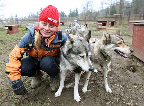 Jana Lovette Henychová se svou psí smekou