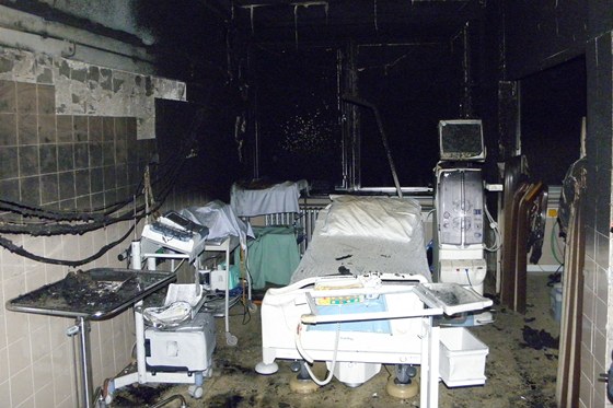 Hasii v kolínské nemocnici likvidovali poár lednice (ilustraní snímek)