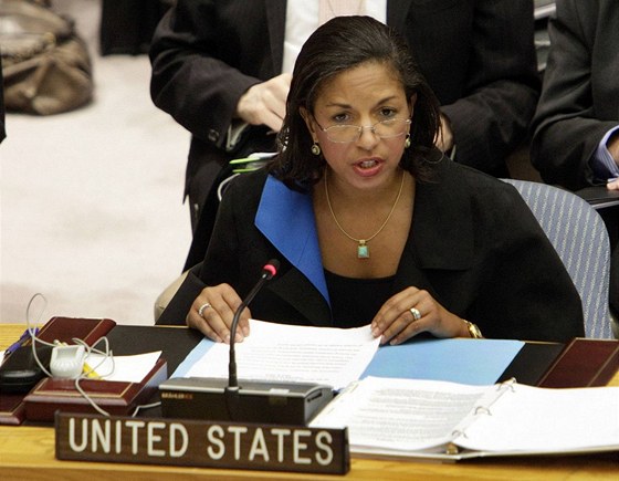 Americká zástupkyn v Rad bezpeností OSN Susan Riceová (9. ervna 2010)