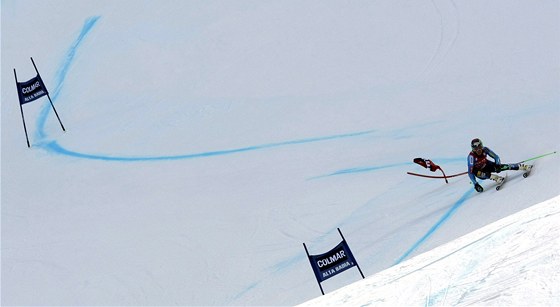 NA HRAN. Americký lya Ted Ligety si jede pro vítzství v obím slalomu